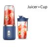 Portable Electric Juicer Cup 6 Blade Smoothie Blender