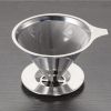 Stainless Steel Pour Over Coffee Dripper with Reusable Filter Stand