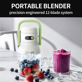 Portable Personal Blender USB C Rechargeable 33oz Smoothie Maker