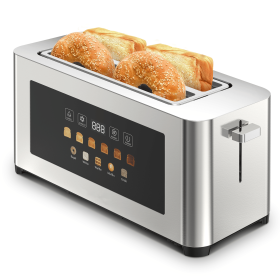 4 Slice Toaster with Extra Wide Slots LED Touchscreen Display
