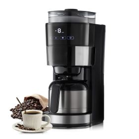 Coffee Maker with Grinder 8 Cup Programmable Grind and Brew