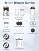 900W Smoothie Blender 15 Piece Personal Blender and Grinder Combo