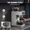 Commercial 12 Cup Drip Coffee Maker with 2 Glass Carafes