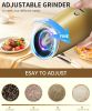 Gravity Electric Salt and Pepper Grinder Set Rechargeable 2 Speed