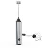Rechargeable Milk Frother with Stand USB C Electric Foam Maker