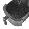 8 Quart Air Fryer Black with Automatic Shut Off
