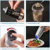 Gravity Activated Electric Salt and Pepper Grinder Set Adjustable Coarseness