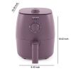 2.2 Quart Air Fryer Purple with Auto Shut Off