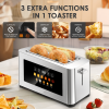 4 Slice Toaster with Extra Wide Slots LED Touchscreen Display