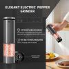 2 Pack Electric Salt and Pepper Grinder Set Battery Powered