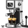 Geek Chef Espresso Machine with Milk Frother Steam Wand