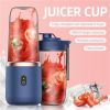 Portable Electric Juicer Cup 6 Blade Smoothie Blender