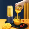 Portable Electric Juicer Cup 6 Blade Smoothie Blender
