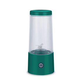 350ml Portable Electric Juicer Blender USB Rechargeable 4 Blades (Color: Green)