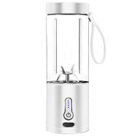 530ml Portable Blender for Smoothies USB Rechargeable Mini Juicer (Color: White)