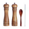 Wooden Pepper Grinder Manual Salt and Pepper Mill Ceramic Core