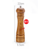 Wooden Pepper Grinder Manual Salt and Pepper Mill Ceramic Core