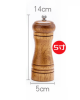 Wooden Pepper Grinder Manual Salt and Pepper Mill Ceramic Core