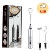 Electric Milk Frother USB Rechargeable Handheld Coffee Foam Maker