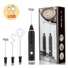 Electric Milk Frother USB Rechargeable Handheld Coffee Foam Maker