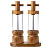 7 Inch Manual Black Pepper Wood Grinder