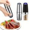 Electric Gravity Salt and Pepper Grinder Adjustable Coarseness