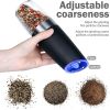 Electric Salt and Pepper Grinder Set Stainless Steel Gravity Mill