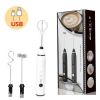 Electric Milk Frother USB Rechargeable Handheld Coffee Foam Maker