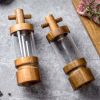 7 Inch Manual Black Pepper Wood Grinder