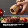 Mushroom Pepper Grinder Wooden Kitchen Spice Mill