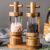 7 Inch Manual Black Pepper Wood Grinder
